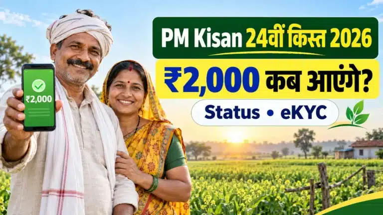 PM Kisan 24th Installment 2026 की ₹2,000 किस्त, Beneficiary Status और eKYC
