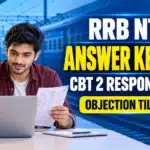 RRB NTPC Answer Key 2026 CBT 2 Response Sheet