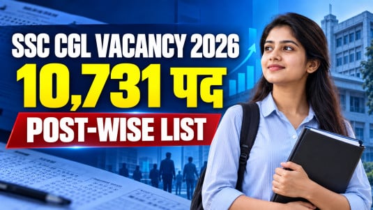 SSC CGL Vacancy 2026 में 10,731 पदों की post-wise list