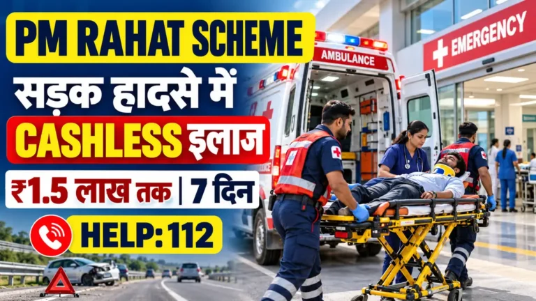 PM Rahat Scheme सड़क हादसे में ₹1.5 लाख तक cashless इलाज