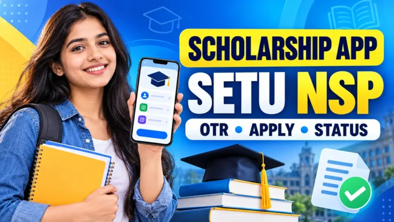 Scholarship App SETU NSP से OTR, आवेदन और Status Check
